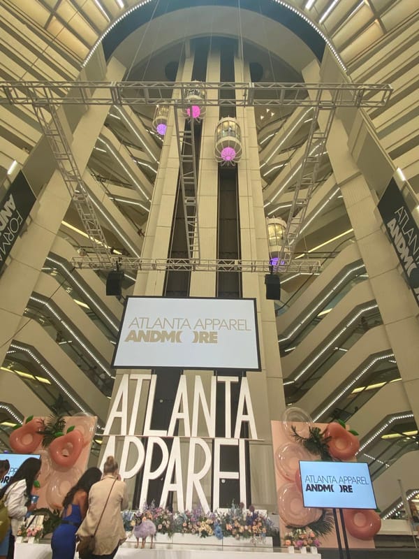 Happy clients shopping at AmericasMart Atlanta wholesale center